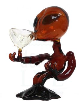 Glaspfeifen Glaspfeife ‘Alien’ | 15 cm