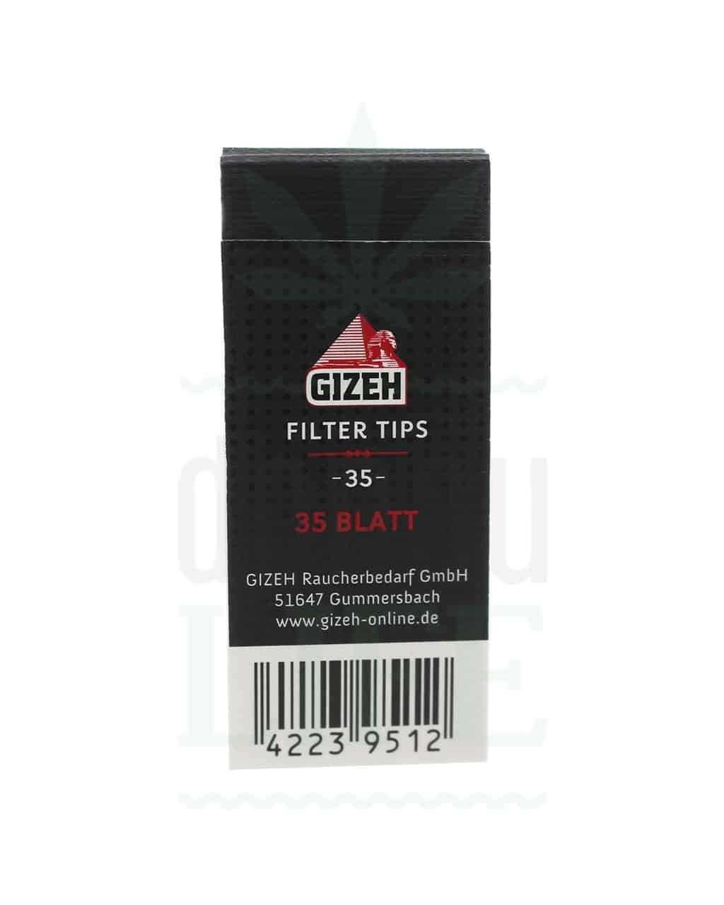 GIZEH Black Filter Tips wide