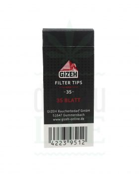 Populära märken GIZEH Black Filter Tips slim