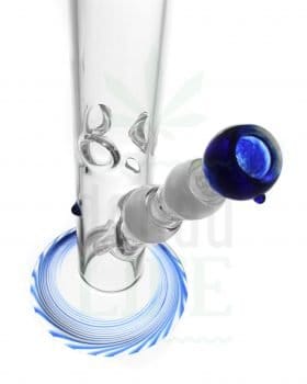 aus Glas BOOST Glasbong ‘Blue Swirl’ | 49 cm