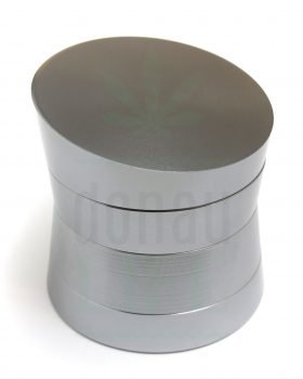 Grinder Aluminium Grinder ‘A-Symetric’ grau | 4-teilig