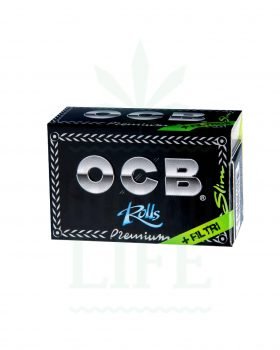 Populære mærker OCB Slim Premium Rolls + Tips | 4m