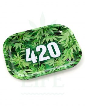aus Metall V SYNDICATE Rolling Tray | ‘It´s always 420’