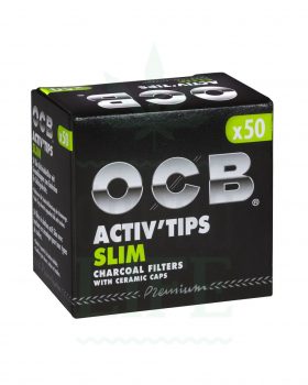 Filter &amp; Aktivkohle OCB Activ’ Tips slim 7 mm | 10/50 Filter