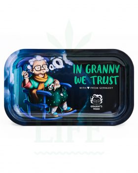 aus Metall GRANNY´S WEED Rolling Tray | ‘In granny we trust’
