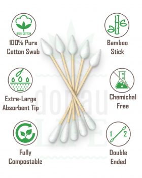 Pulizia JCASE Cotton Q-Tips per la pulizia del trabiccolo