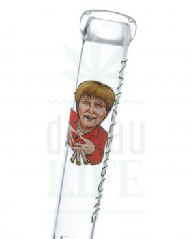 aus Glas BLACK LEAF Kanzlerbong ‘Merkel Edition’ | 38 cm