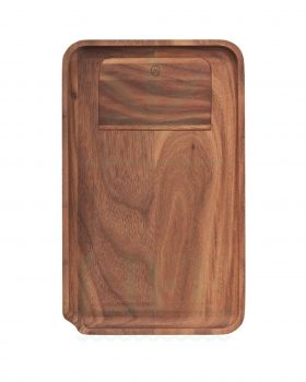 made of wood MARLEY NATURAL Rolling Tray Wallnut | S