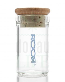 Headshop ROOR glass jar with wooden cork lid | 75 ml