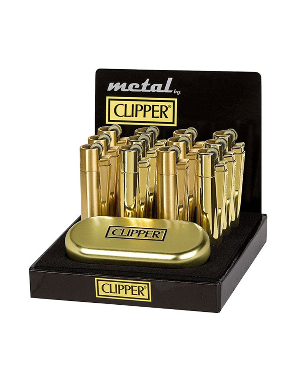 CLIPPER Metall Feuerzeug 'Gold Standard