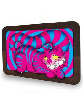 aus Glas V SYNDICATE 3D Rolling Tray | ‘Grinsekatze’