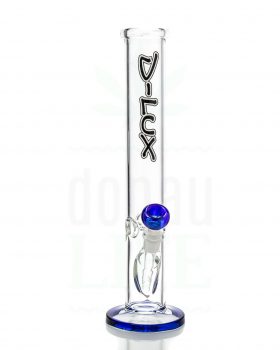 aus Glas D-LUX Zylinderbong ‘Blaumann’ | 36 cm