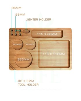 from wood BUDDIES Rolling Tray from bamboo | M