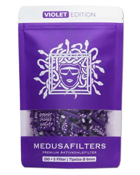 Aktivkohlefilter MEDUSA FILTERS Aktivkohlefilter 6 mm ‘Violet Edition’ | 250 Filter