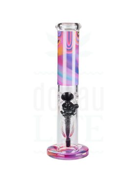 aus Glas CHAMP HIGH Eisbong ‘Purple Dripping’ | 31 cm