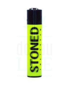 Anzünder CLIPPER Bong Feuerzeug ‘Stoned’ | Neon Grün