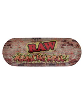 aus Metall RAW Mischschale ‘Skate Deck’ Grafitti 3 | L